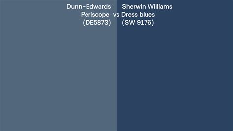 Dunn Edwards Periscope De Vs Sherwin Williams Dress Blues Sw