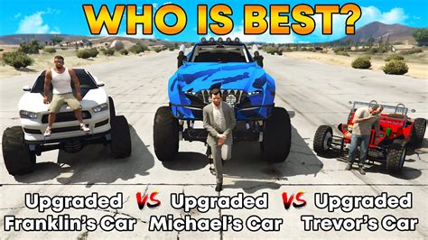 GTA 5 ONLINE UPGRADED FRANKLIN VS MICHAEL VS TREVOR WHICH IS BEST