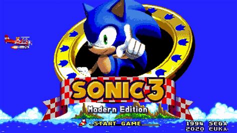 Sonic 3 A I R Modern Edition V5 Update Full Game Playthrough 1080p