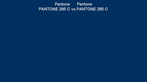 Pantone 295 C vs PANTONE 295 C side by side comparison