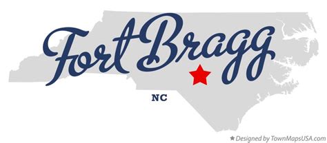 Map of Fort Bragg, NC, North Carolina