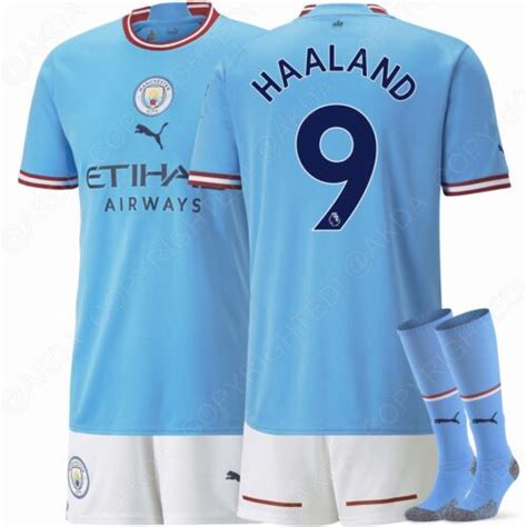 Manchester City Domicile Mini Maillot Enfant Haaland