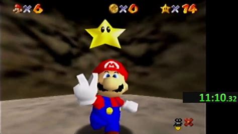 Super Mario 64 16 Star Speedrun 17 48 Youtube