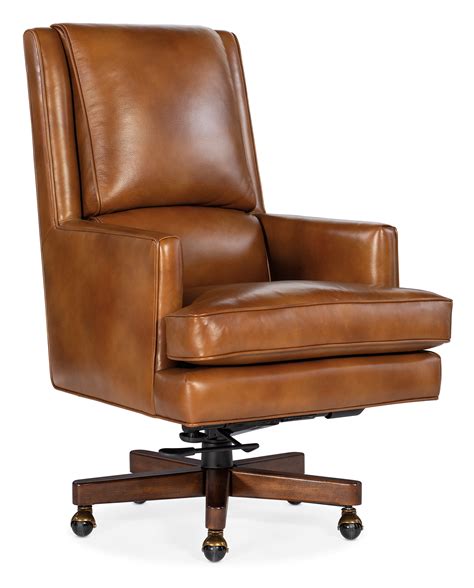 Hooker Furniture Executive Seating Wright Transitional Leather Executive Swivel Tilt Office