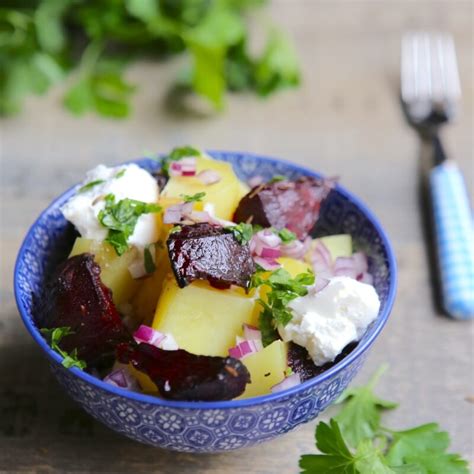 Salade De Betteraves Rouges Oeufs Durs Et Jambon Cru