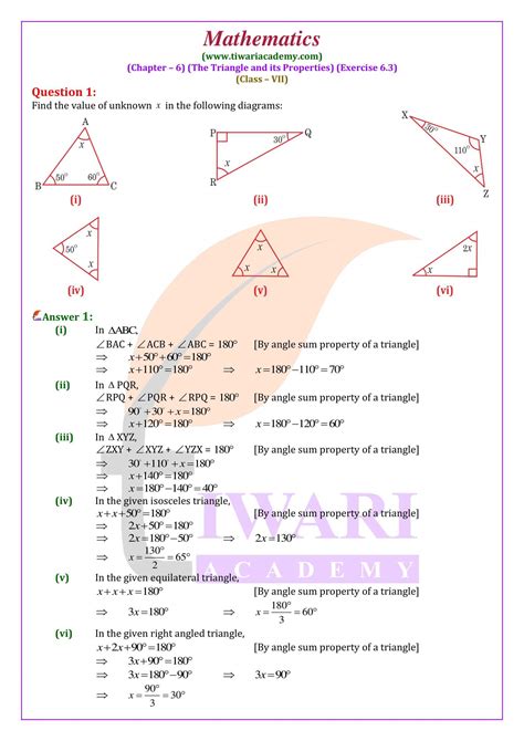 Ncert Solutions For Class Maths Chapter Exercise