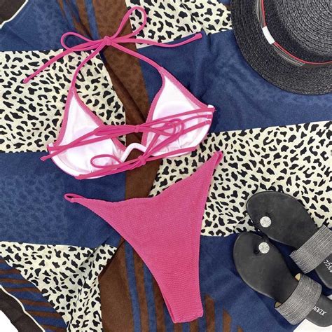 Buy Micro Bikini Push Up Bikini Set Sexy Women Swimsuit Female Thong