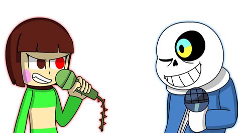 Fnfundertale Chara Vs Sans By Amenking1999 On Deviantart