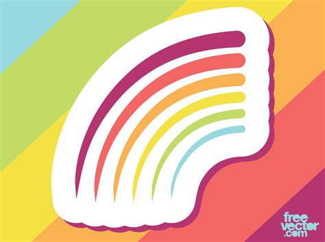 Rainbow Badge Vector Art & Graphics | freevector.com