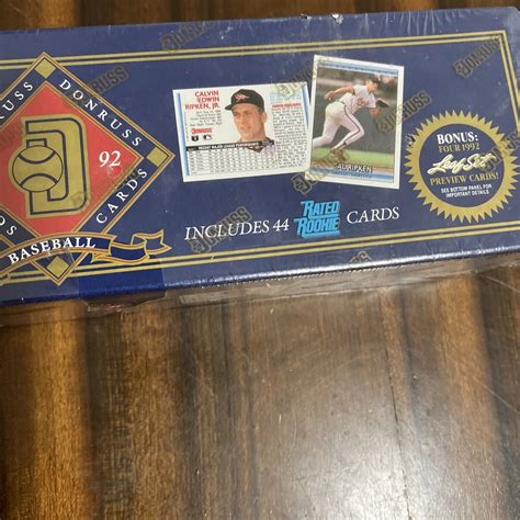 Donruss Major League Baseball Collector Set Factory Sealed Box Ebay