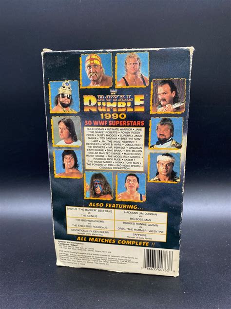 Vintage WWF Royal Rumble 1990 VHS Coliseum Video Presents WWF Royal