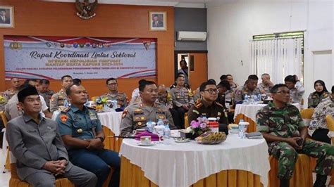 Persiapan Pemilu Polres Mempawah Gelar Rakor Lintas Sektoral Operasi