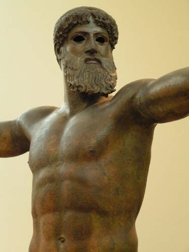 Bronze Statue Of Poseidon From 450 Bc In The National Museum Of Athens