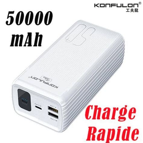 Konfulon Power Bank Mah Avec Pd W Usb C Qc W Usb A