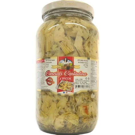 Carciofi Spicchi Alla Contadina Bella Contadina Ml Vaso Vetro