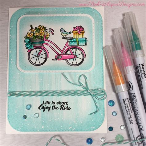 Art Impressions Enjoy the Ride Card – Pink Whisper Designs