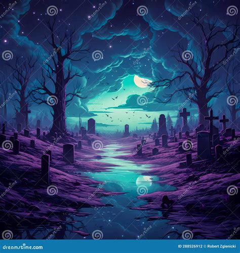 Graveyard Chronicles: Eerie Scene Brought To Life in Illustration