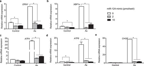 Mir 124 Suppresses As Induced Activation Of Three UPR Pathways In Human