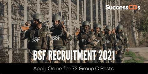 Bsf Recruitment 2021 Apply Online For 72 Group C Posts