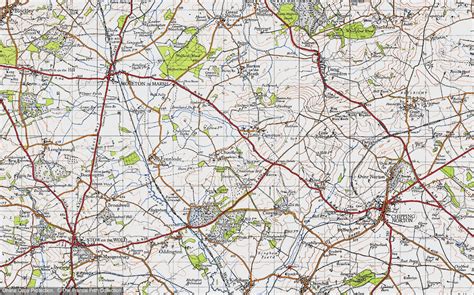 Historic Ordnance Survey Map Of New Town 1946