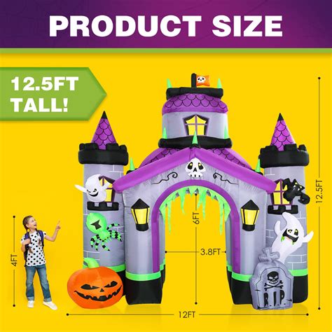 Funflatable Halloween Inflatables Giant Ft Haunted House Castle