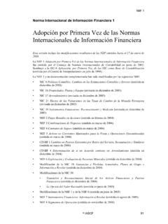 Norma Internacional de Información Financiera 1 norma internacional