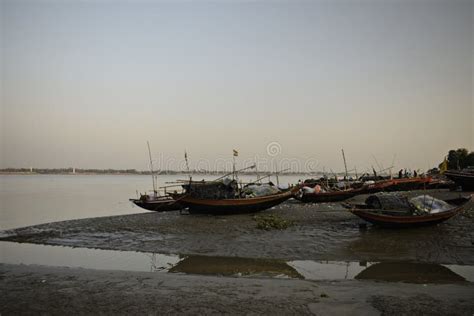 Confluence Of The Damodar And Bhera Bhairavi River Rivers Stock Image