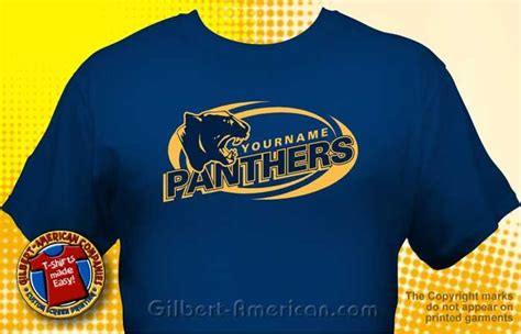 Panther Mascot T-Shirt Design Ideas :: School Spirit, FREE Shipping ...