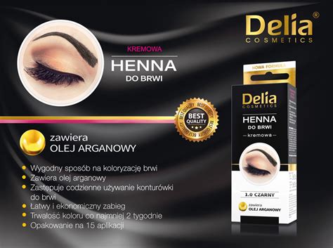 Delia Henna Do Brwi Kremowa Czarny Szt Nr Kat