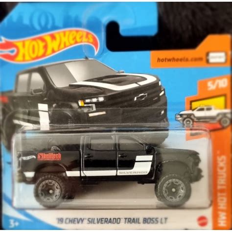 Hot Wheels 19 Chevy Silverado Trail BOSS LT Shopee Brasil
