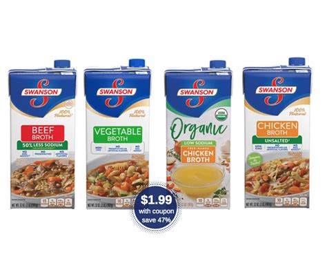 Swanson Broth 32 oz Cartons Just $1.99 at Safeway - Super Safeway