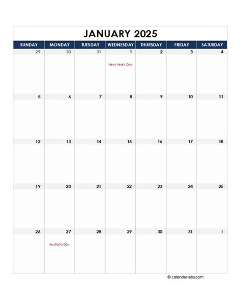 Calendar 2025 Printable Australia Free - Lonna Joelle