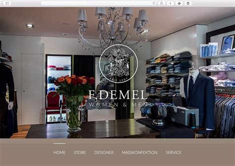 Webdesign F R Demel Mode Sebastian Klammer Grafikdesign Berlin