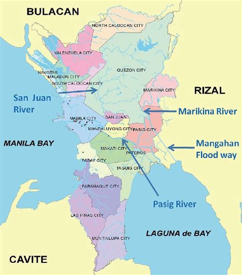 Metro Manila Philippines Map