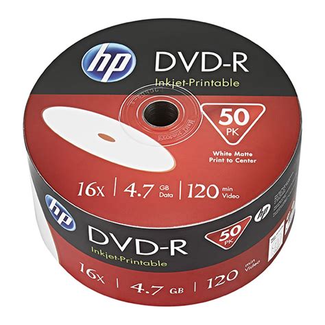 Płyta DVD R Hewlett Packard 4 7GB Cake 50szt do nadruku