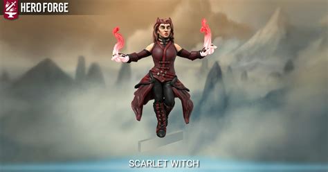 Scarlet Witch Made With Hero Forge