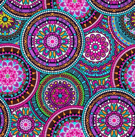 Hippie Mandala Pattern Stock Illustration Illustration Of Arabesque