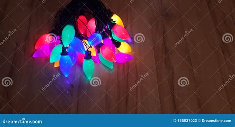 Christmas. Christmas Blue, Pink, Green and Yellow Lights Stock Image ...