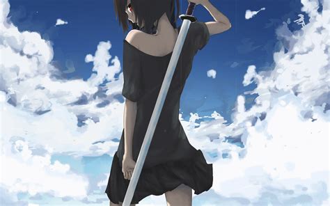 Female Anime Character Wallpaper Anime Sword Anime Girls Original