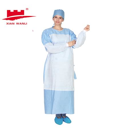 Aami Level 2 Disposable Safety Isolation Gown China Hospital Gown And