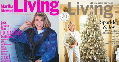 Martha Stewart Living Celebrates 30 Years — See the Cover Then and Now ...