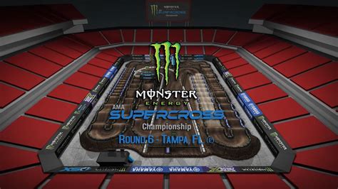 Yamaha Animated Track Map Tampa Monster Energy AMA Supercross