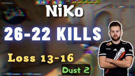 CSGO POV G2 NiKo 26 22 vs Natus Vincere Dust2 𝙇𝙤𝙨𝙨 13 16 𝟐𝐊 𝐄𝐒𝐋