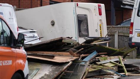 UK weather: 'Tornado' hits town as severe wind warnings issued | UK ...