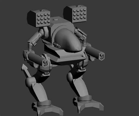 3D model of a WW2 Mech for 3D printing and painting (scale model ...