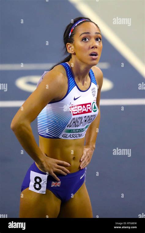 Great Britain S Katarina Johnson Thompson Looks Up At The Scoreboard