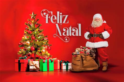 Painel Festa Em Lona Feliz Natal Papai Noel X Cm Elo