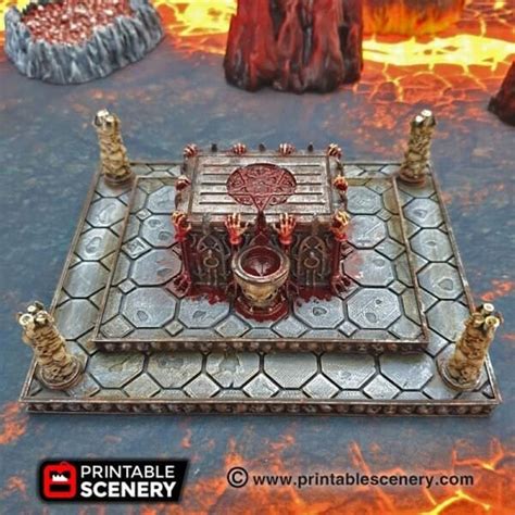 Sacrificial Altar Demon Fantasy Terrain Fantasy Terrain DND Aos Sci-fi ...