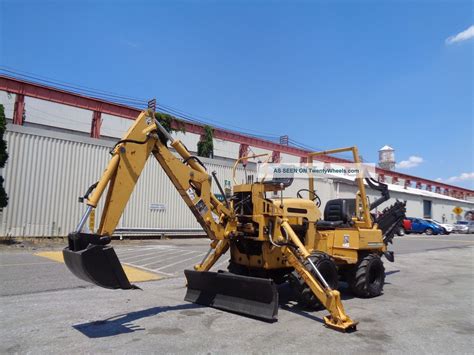 Vermeer Rt450 Trencher Dozer Backhoe 4x4 Diesel