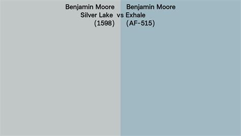 Benjamin Moore Silver Lake Vs Exhale Side By Side Comparison